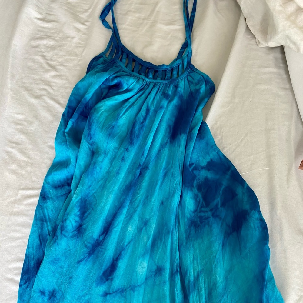 Tie dye maxi dress
